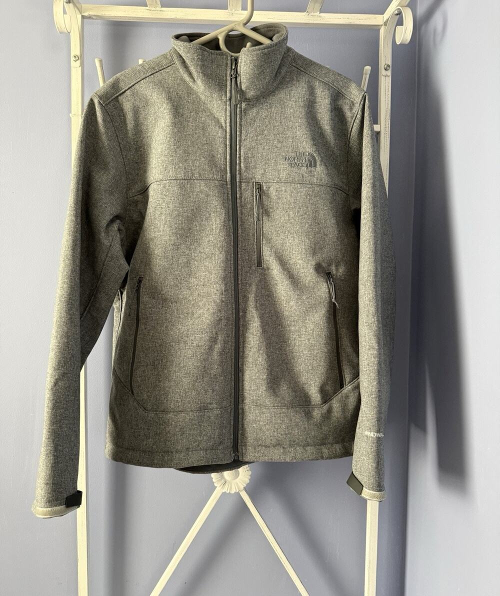 The North Face Mens WINDWALL Jacket Gray Sz Md